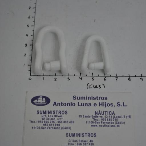 Grillete de nylon de presión blanco Sea Sure [3]