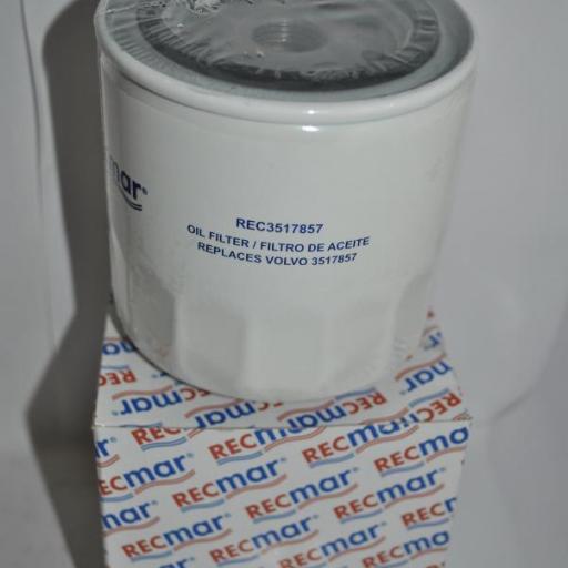 Filtro de aceite RecMar (equivalente) OMC/Volvo 3517857 [2]