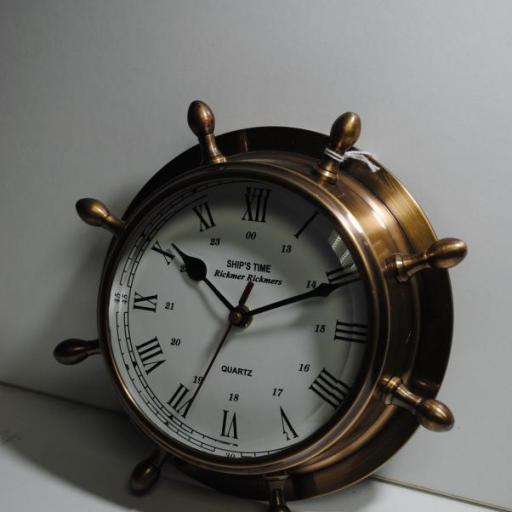 Reloj timón latón viejo [3]