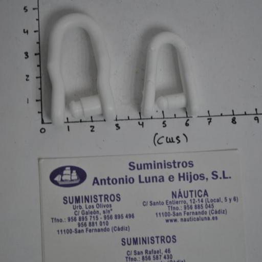 Grillete de nylon de presión blanco Sea Sure [1]