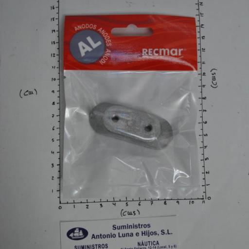 Ánodo de aluminio (equivalente 6E0-45251-12 Yamaha) RecMar [7]