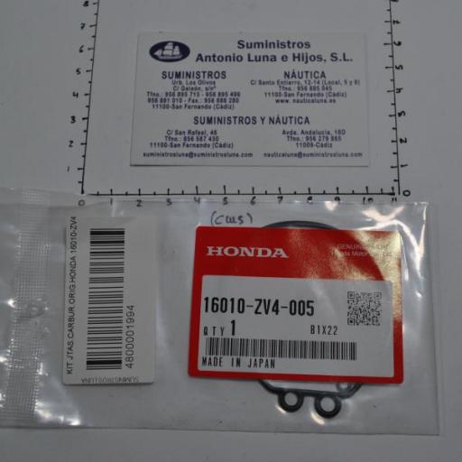 Kit de juntas carburador ref.16010-ZV4-005 original Honda [5]