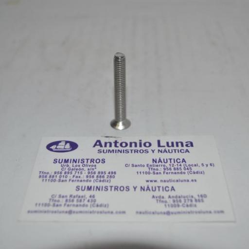 Tornillo Din-965 de acero inoxidable A4 (AISI-316) con rosca métrica [2]