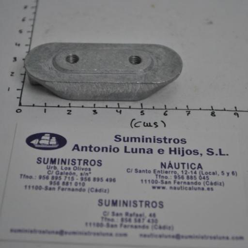 Ánodo de aluminio (equivalente 6E0-45251-12 Yamaha) RecMar [4]