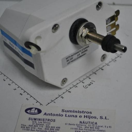 Motor limpiaparabrisas estanco de 12V y eje 6 mm TMC [7]