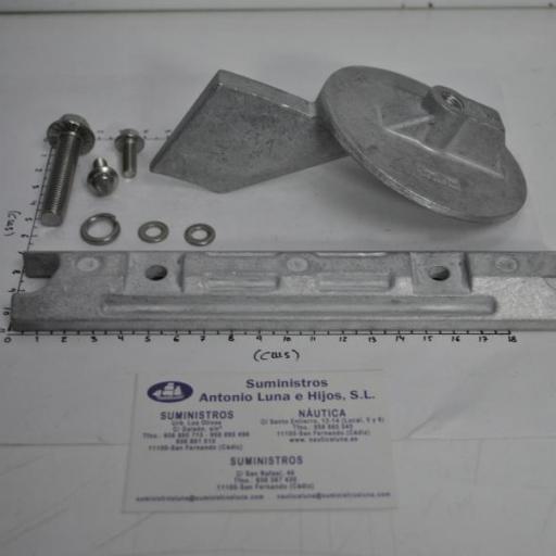 Kit de ánodos de aluminio (equivalente para motores Yamaha 60-90hp 2T) RecMar [1]