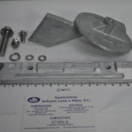 Kit de ánodos de aluminio (equivalente para motores Yamaha 60-90hp 2T) RecMar [2]