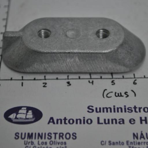 Ánodo de aluminio (equivalente 6E0-45251-12 Yamaha) RecMar