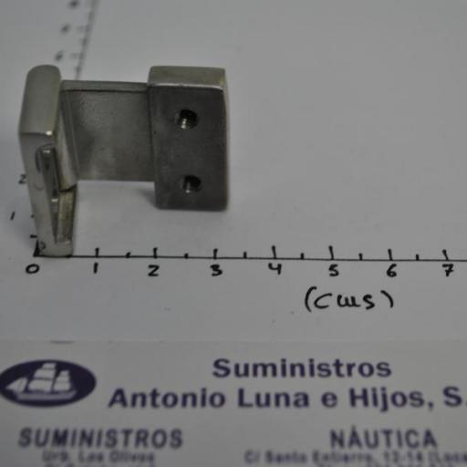 Bisagra lisa para tapas de acero inoxidable AISI-316 de 28 x 33 mm [3]