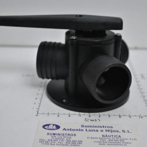 Válvula de tres vías en "Y" de nylon de 1 1/2" (38mm) AAA