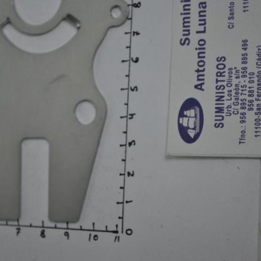 Placa metálica de la bomba de agua (equivalente 63D-44323-00 Yamaha) RecMar [3]
