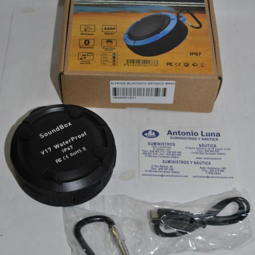 Altavoz Bluetooth (V2.1) estanco 85x87x34 mm V17 Soundbox [1]