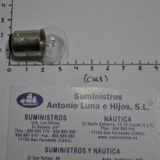 Bombilla (lámpara) BA15D 12V 15W de 23 x 40 mm [3]