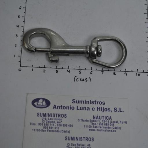 Mosquetón giratorio inoxidable-316 de 90 mm [1]