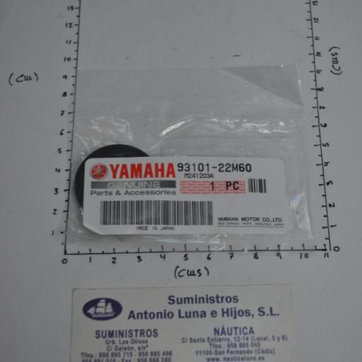 Retén de aceite del eje de la bomba de agua 93101-22M60 original Yamaha [4]