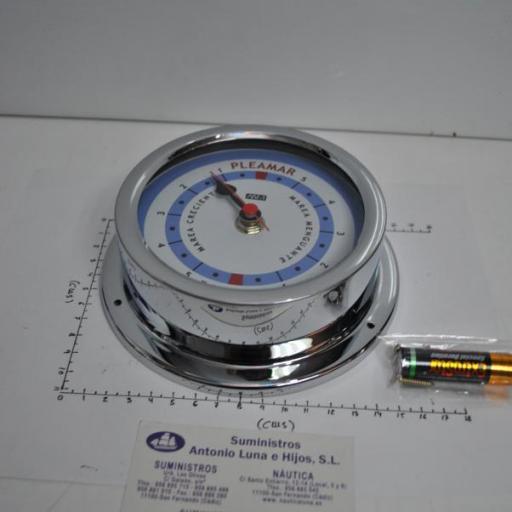 Reloj indicador de mareas de latón cromado de 150 x 120 x 45 mm [1]