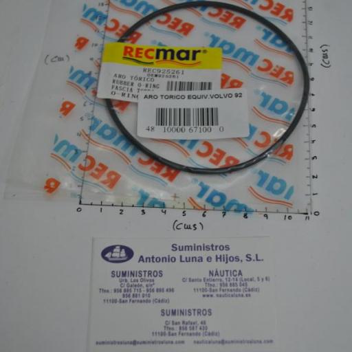 Aro tórico del eje de la hélice (equivalente 925261 Volvo) RecMar [6]