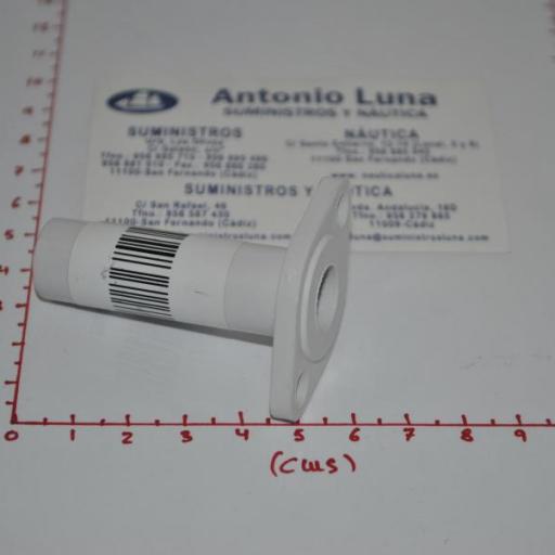 Tintero recto para toldo de PVC blanco 12 mm Imnasa
