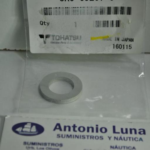 Junta (placa) del tubo de agua original 3R0-65207-0 Tohatsu [3]