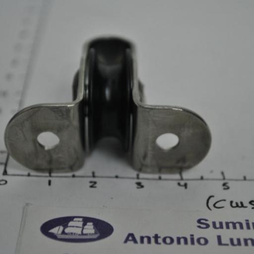 Polea de reenvío de acero inoxidable 316 para mamparo Viadana [3]