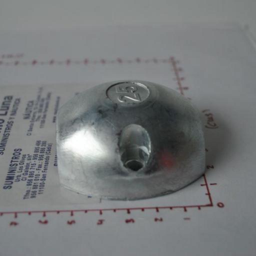 Ánodo de zinc collarin de eje de 25 mm Tecnoseal [3]