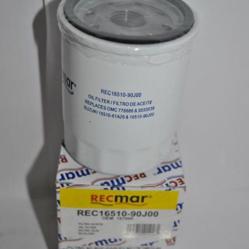 Filtro de aceite RecMar (equivalente) Suzuki 16510-90J00 [1]