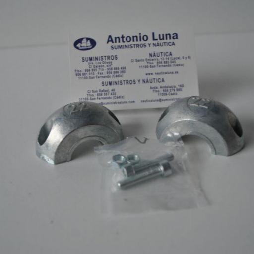 Ánodo de zinc para eje collar plano 22 mm Tecnoseal [0]