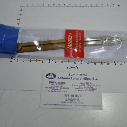 Compás de puntas recto de latón de 17,8 cm Lalizas [7]