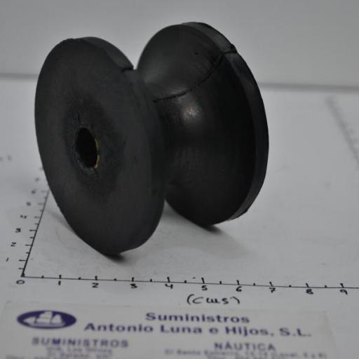 Cojinete de goma con rodamiento para puntera de proa de 63 x 43 mm [7]