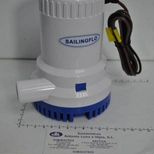Bomba de achique sumergible 12V  1500GPH Sailingflo