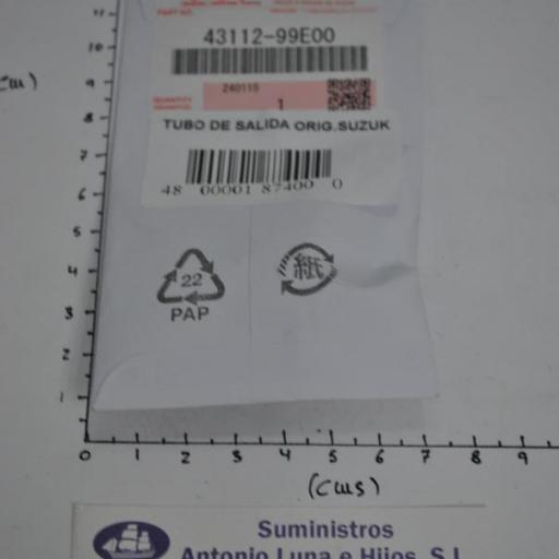 Casquillo de salida del agua 43112-99E00 original Suzuki [4]