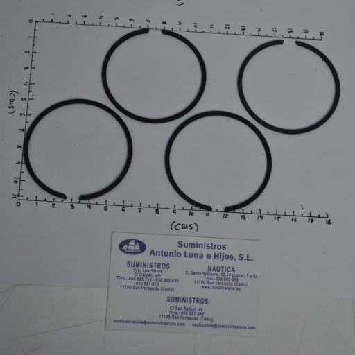 Set aros (4 uds) pistón (segmentos) 39-18212A4 original Quicksilver