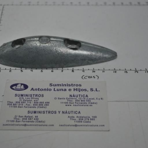 Ánodo de zinc (tipo pez) para atornillar de 115 mm Zineti. [2]