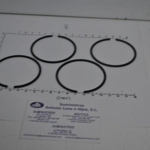 Set aros (4 uds) pistón (segmentos) 39-18212A4 original Quicksilver [2]