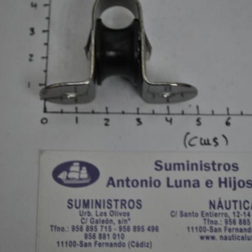 Polea de reenvío de acero inoxidable 316 para mamparo Viadana [5]