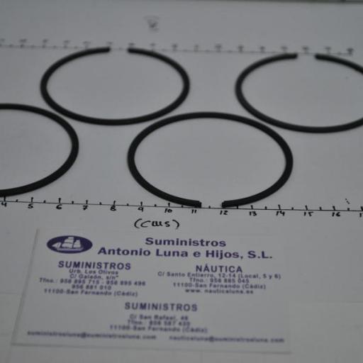 Set aros (4 uds) pistón (segmentos) 39-18212A4 original Quicksilver [3]
