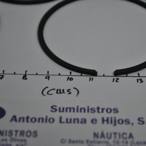 Set aros (4 uds) pistón (segmentos) 39-18212A4 original Quicksilver [4]