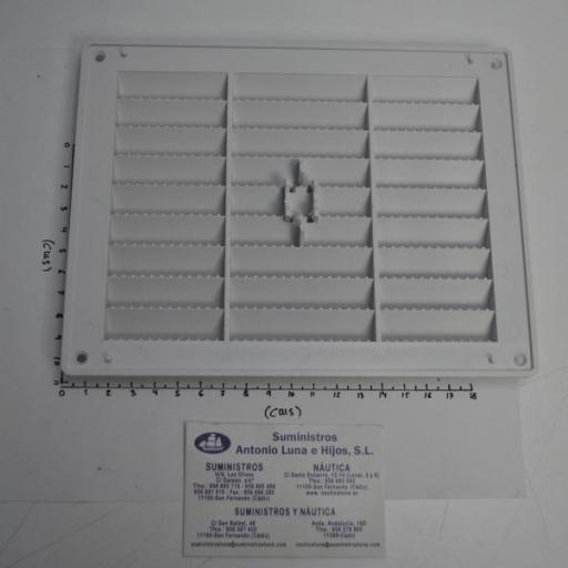 Rejilla de aire rectangular blanca de 157 x 200 mm [4]