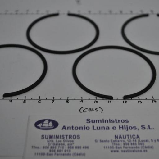 Set aros (4 uds) pistón (segmentos) 39-18212A4 original Quicksilver [7]