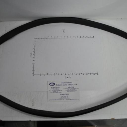 Goma de cierre de capota 394-67501-0 original Tohatsu