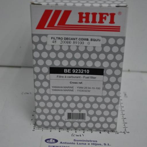 Filtro decantador (sólo elemento filtrante) (equivalente S3232 Racor) Hifi Filter [7]