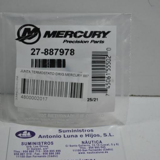 Junta del termostato 27-887978 original Mercury [1]