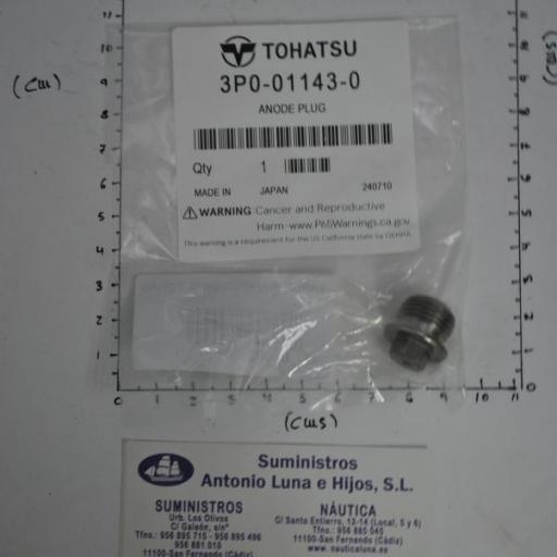 Tapón para ánodo 3P0-01143-0 original Tohatsu [7]