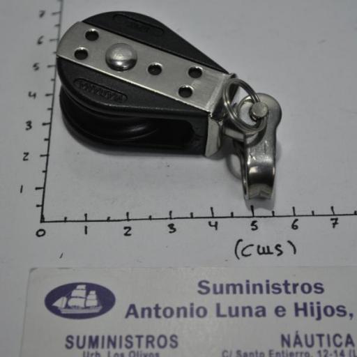 Polea simple  giratoria sencilla para cabo de 8 mm Viadana [5]