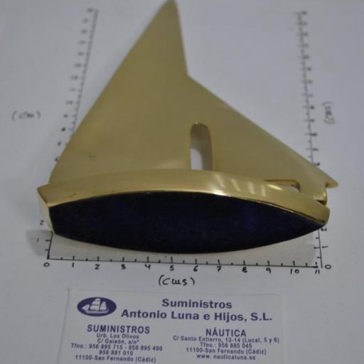 Velero de latón decorativo de 18.80 x 12.00 x 3.50 cm [3]