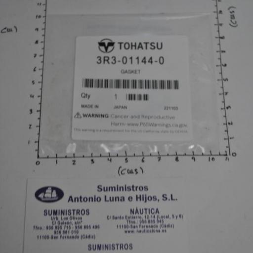 Junta de la cubierta del ánodo 3R3-01144-0 original Tohatsu [5]