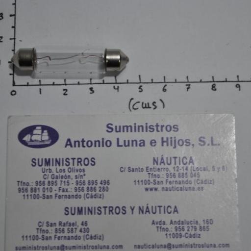 Bombilla (lámpara) plafonier 58.5 de 12V de 11 x 44 mm [1]