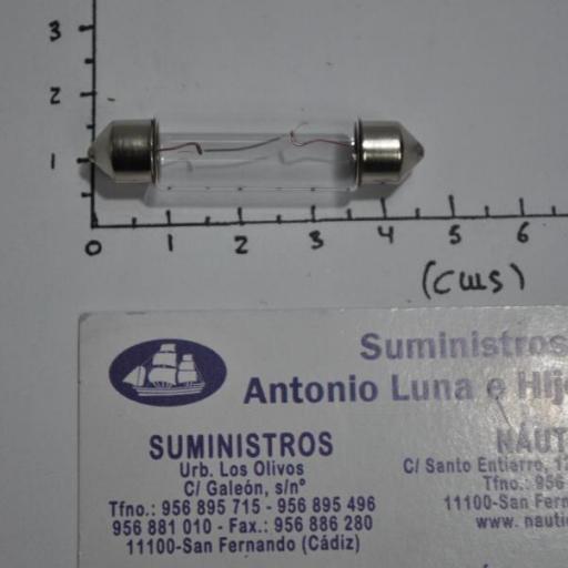 Bombilla (lámpara) plafonier 58.5 de 12V de 11 x 44 mm [2]