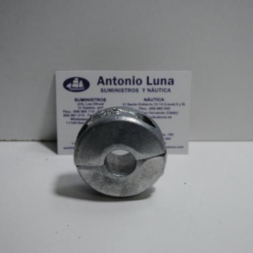 Ánodo de zinc para eje collar plano 55 mm Tecnoseal [3]
