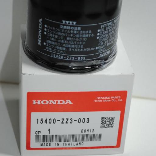 Filtro de aceite original 15400-ZZ3-003 Honda [3]